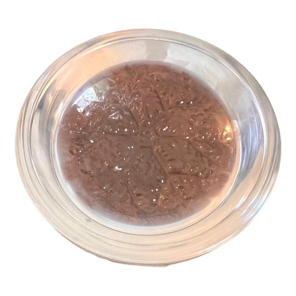 Vtg CRISTAL Clear Dome Leaded Crystal Snowflake Paper Weight 3 1/2" Made France - Picture 5 of 6